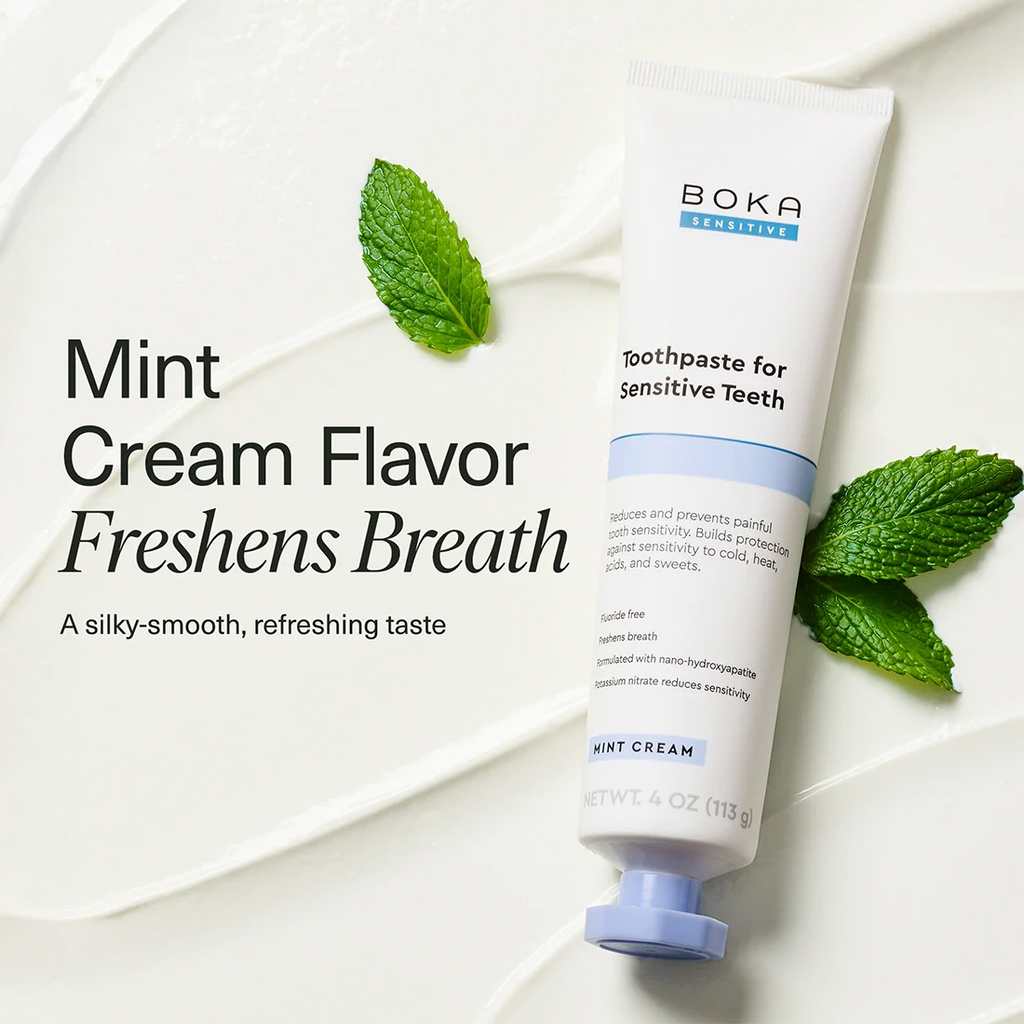 Mint Coconut Cream Nano-hydroxyapatite Toothpaste for Sensitive Teeth