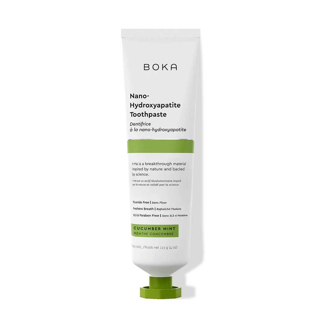 Boka Toothpaste Cucumber Mint tube