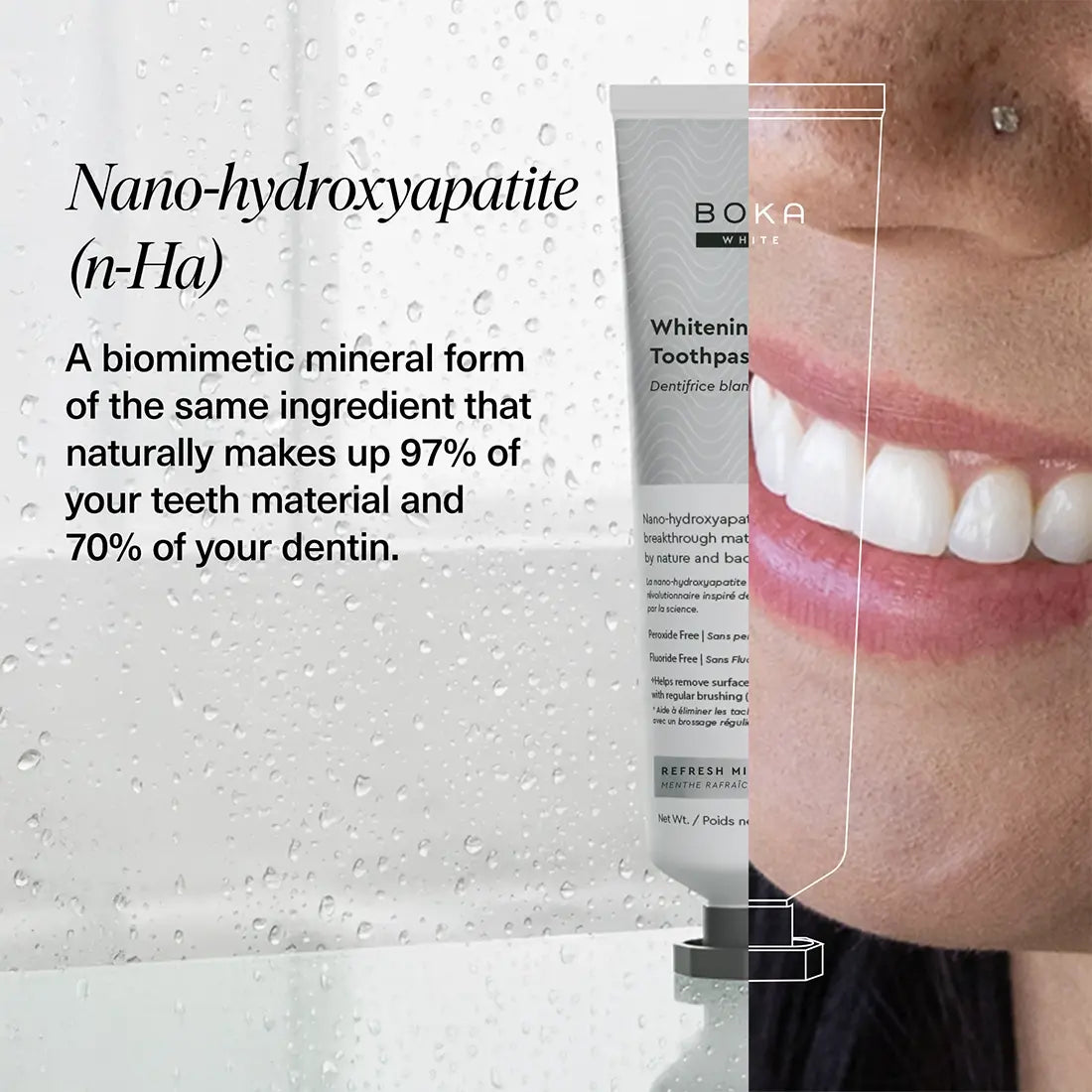Refresh Mint Whitening* Nano-hydroxyapatite Toothpaste