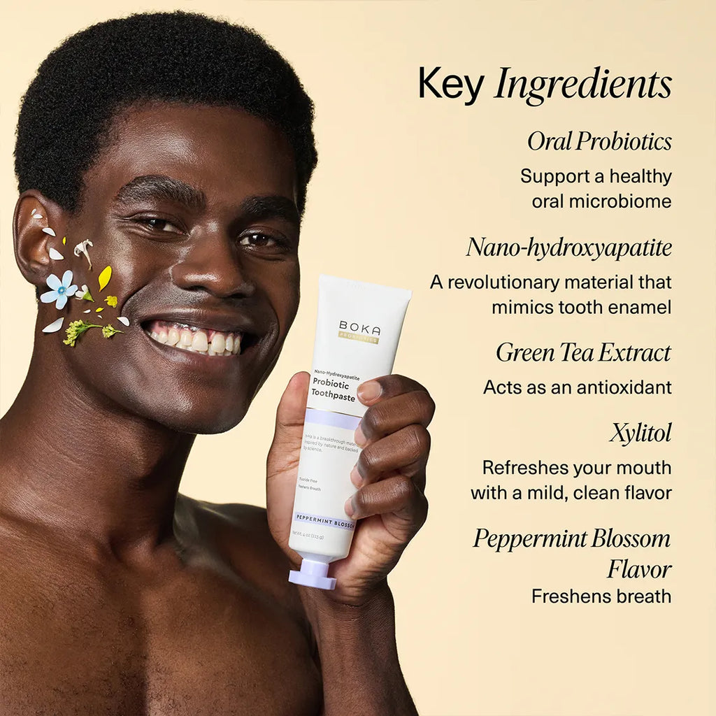 Peppermint Blossom Probiotic Nano-hydroxyapatite Toothpaste