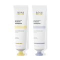 Two tubes of Boka Probiotic Toothpaste on a white background