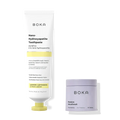 Boka Nano-Hydroxyapatite Toothpaste and Restore Mouthwash on a white background
