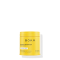 Yellow container of Boka Restore Mouthwash on a white background