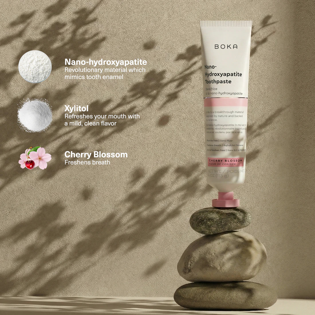 Cherry Blossom Mint-Free Nano-hydroxyapatite Toothpaste